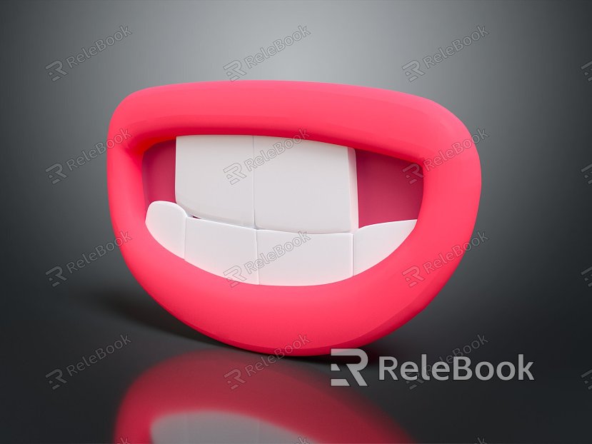 Modern teeth gingival dentures model