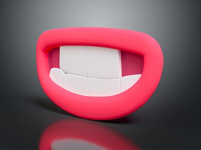 Modern teeth gingival dentures model