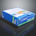 Carsons Blue Box Packaging For Gauze Pads With Product Label And Design Details