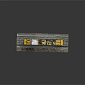 Yellow And Blue Model Train On Railroad Tracks With Detailed Design