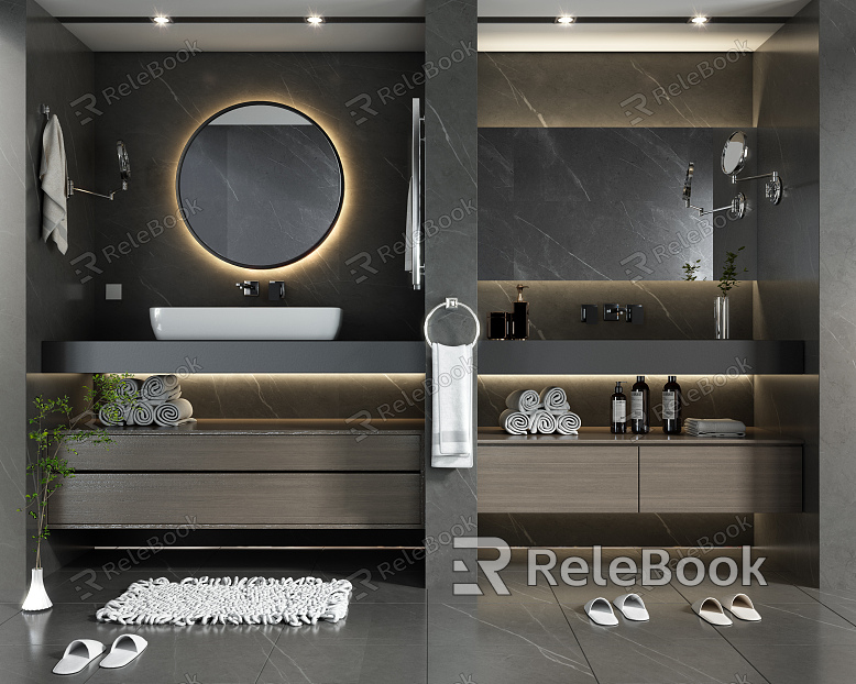 Modern Bathroom Cabinet Hotel Bathroom Cabinet model