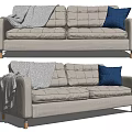 Modern double sofa 3d model