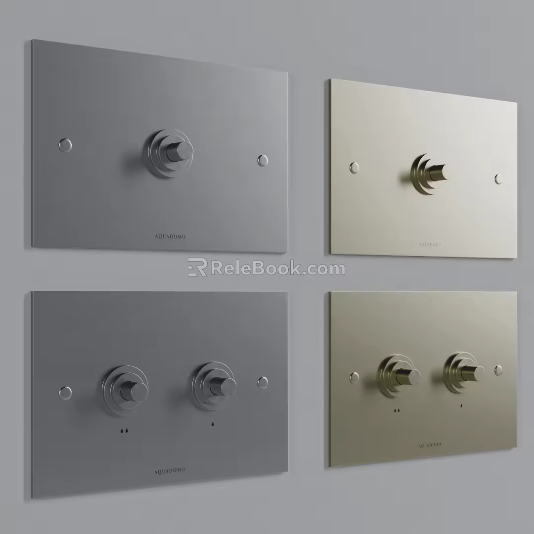 Switch Panel Component Operation Button Control Panel 3d model