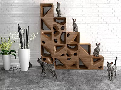 Modern Decorative Cabinet Decorative Cabinet Rack 3d model