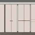 Modern Wardrobe Interior Design With Light Colored Doors Multiple Units And Sleek Handles