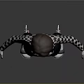 3D Character Model With Checkered Long Sleeve Top And Black Leggings
