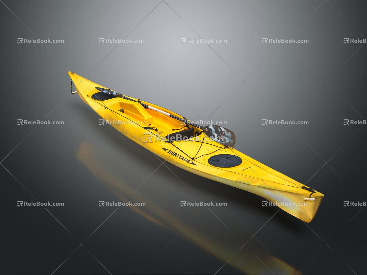 Kayak Kayak Kayak Rubber Boat Single Rubber Boat 3d model