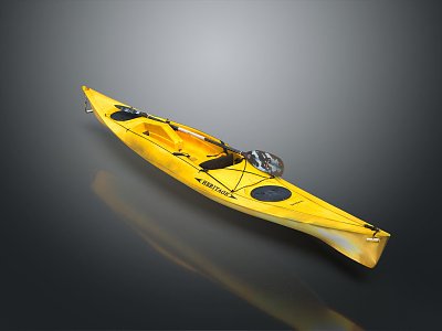 Kayak Rubber Boat Single Rubber Boat 3d model