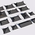 Black Mesh Storage Organizers Various Shapes And Sizes For Home Organization