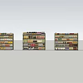 Modern Container Supermarket Container Display Rack Bookstore Cigarette Library 3d model