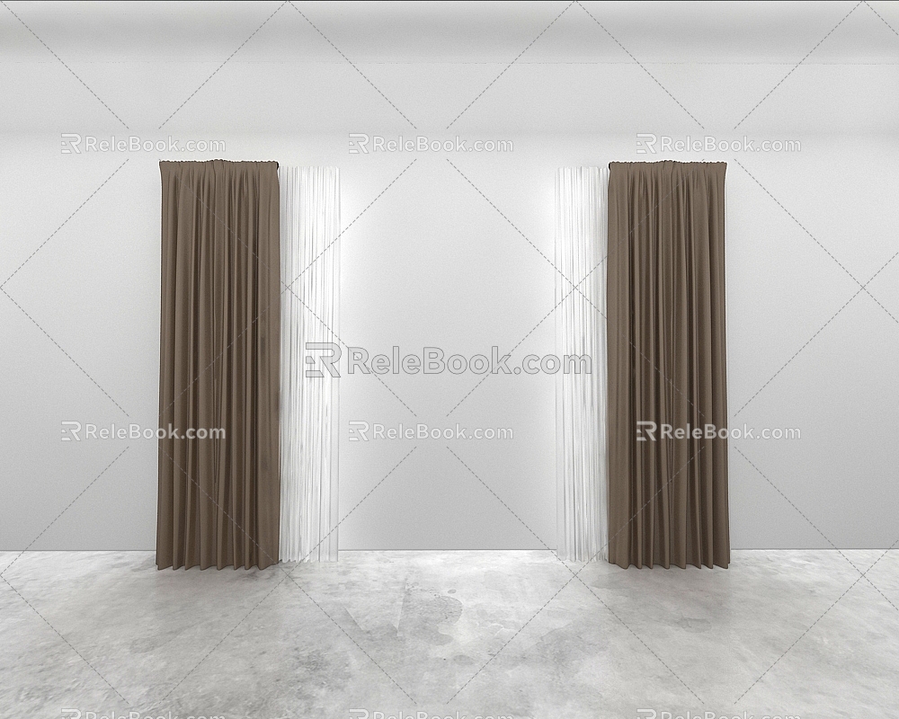 Curtains 3d model