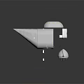 Futuristic Silver Airliner With Streamlined Metallic Body And Reflective Exterior Surface