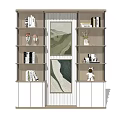 Open Bookcase Display Rack Storage Rack 3d model