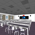 Physics and Electricity Experiment Classroom 3d model