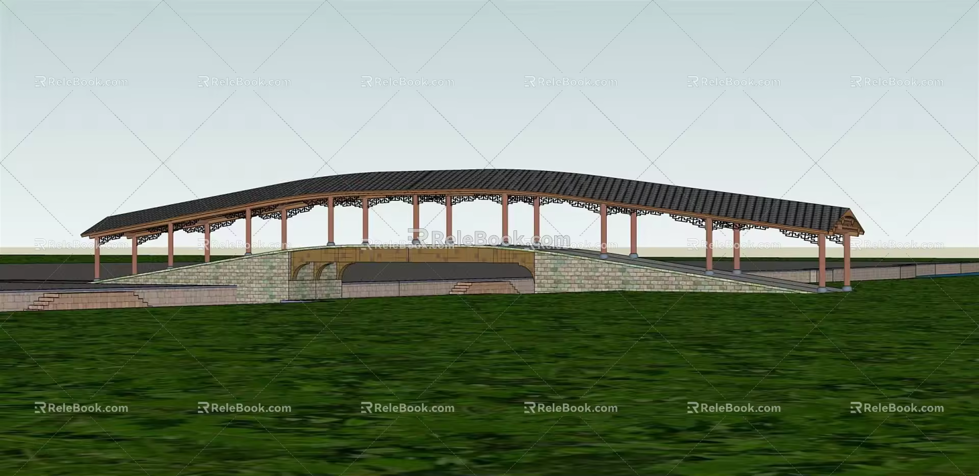 Chinese Bridge 3d model