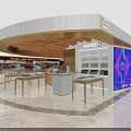 GASSAN Watches And Jewellery Store With Elegant Interior Marble Display Counters And Brand Logos