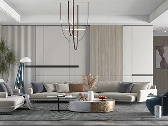 modern living room home living room 3d model