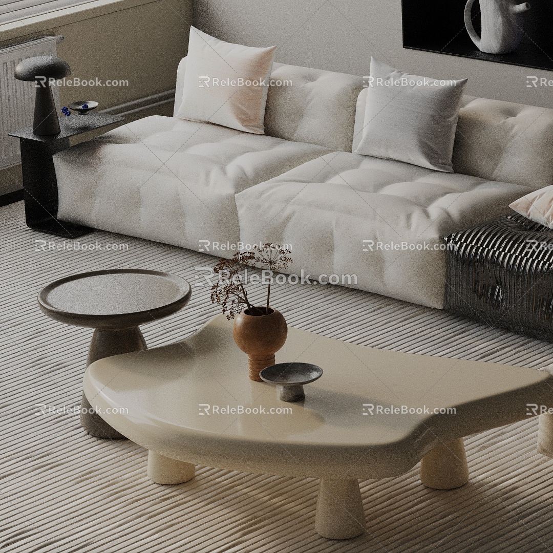 Modern coffee table 3d model