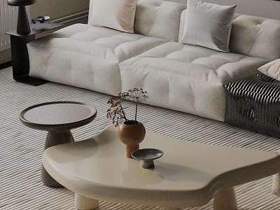 Modern coffee table model