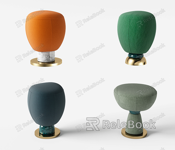 Modern sofa stool fabric sofa stool tail stool combination model