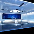 Modern Monitoring Room Control Room Control Room Monitoring Center Technology 3d model