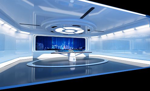 Modern Monitoring Room Control Room Control Room Monitoring Center Technology 3d model