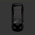 Black Modified Sports Car Featuring Rear Spoiler Sleek Body And Alloy Wheels