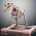 Modern Skeleton Dinosaur Skeleton Tyrannosaurus Rex Skeleton 3d model
