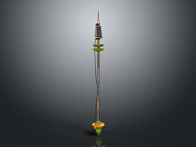 Fantasy Character With Bioluminescent Biological Plant Like Structure Design 3d model