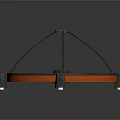 Other Circular Mechanical Structure With Orange Spokes Black Frame And Gray Supports 3d model