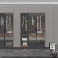 Modern Wardrobe Interior Design With Glass Doors Clothes And Storage Lighting