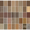 Various Wood Grain Samples With Different Natural Textures And Colors 3d model