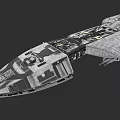 Futuristic Cosmic Spaceship 3D Model With Detailed Structure And Sci Fi Design