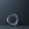Modern hardware parts hardware parts hardware hardware parts all kinds of machine parts hardware door handles 3d model