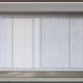 White Vertical Striped Curtains With Light Filtering For Modern Home Interior Decor