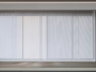 Modern Curtain Dream Curtain Vertical Curtain 3d model