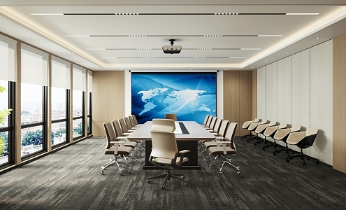 Modern Conference Room 3d model