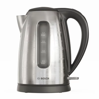 Bosch Stainless Steel Electric Kettle With Water Level Indicator For Daily Use 3d model