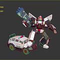 Modern Gaoda Warrior Transformers Gundam Mecha Warrior 3d model