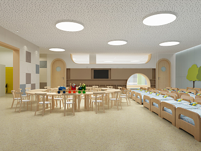 Nordic Kindergarten Activity Room model