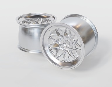 Modern wheel hub 3d model