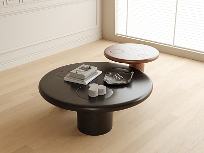 Modern round coffee table model