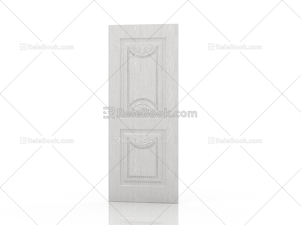 American door interior door 3d model