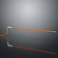 Professional Hardware Tool With Long Orange Handle And Metal Tips