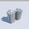 Modern High Rise Residential Building With Unique Facade And Balcony Design