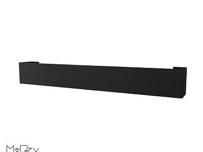 Modern Black Wall Mounted Washbasin Design With Sleek Surface And Simple Structure 3d model