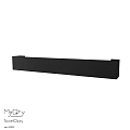 Modern Black Wall Mounted Washbasin Design With Sleek Surface And Simple Structure