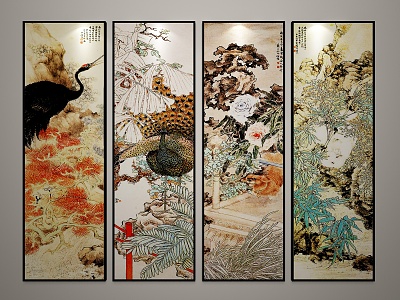 New Chinese Animal Painting Decorative Painting model