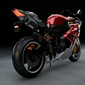 BMW Red White And Black Sports Motorcycle With Sleek Design And Dynamic Look