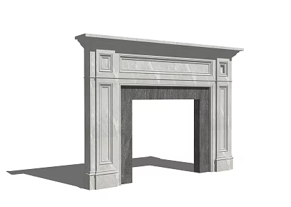European-style Pass Wall Decoration 3d model